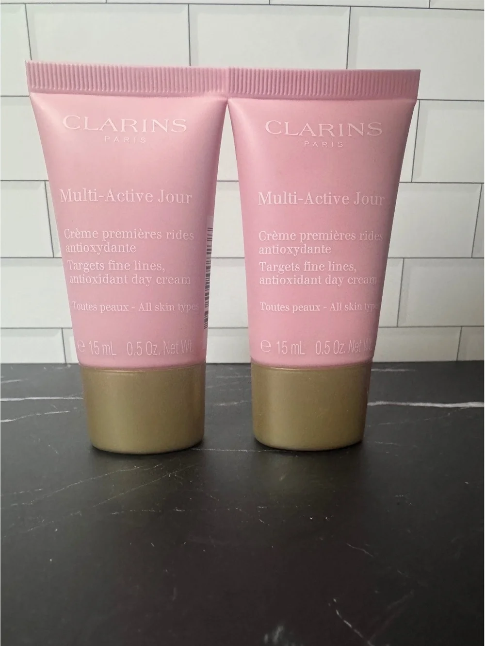 Clarins Multi-Active Jour Day Cream 15mL Travel Size Set of 2 NEW